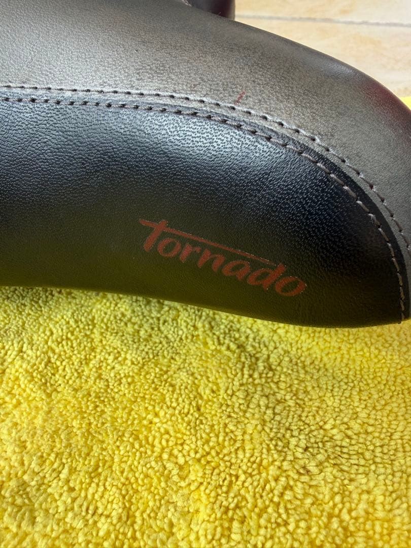 Schwinn Tornado Black Gray Genuine Saddle