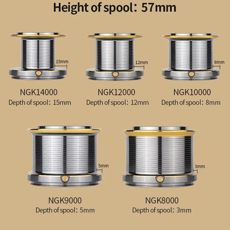 Spinning Fishing Reel Spinning Reel,8000-14000Series 4.8:1 Gear Ratio 20KG/44LB