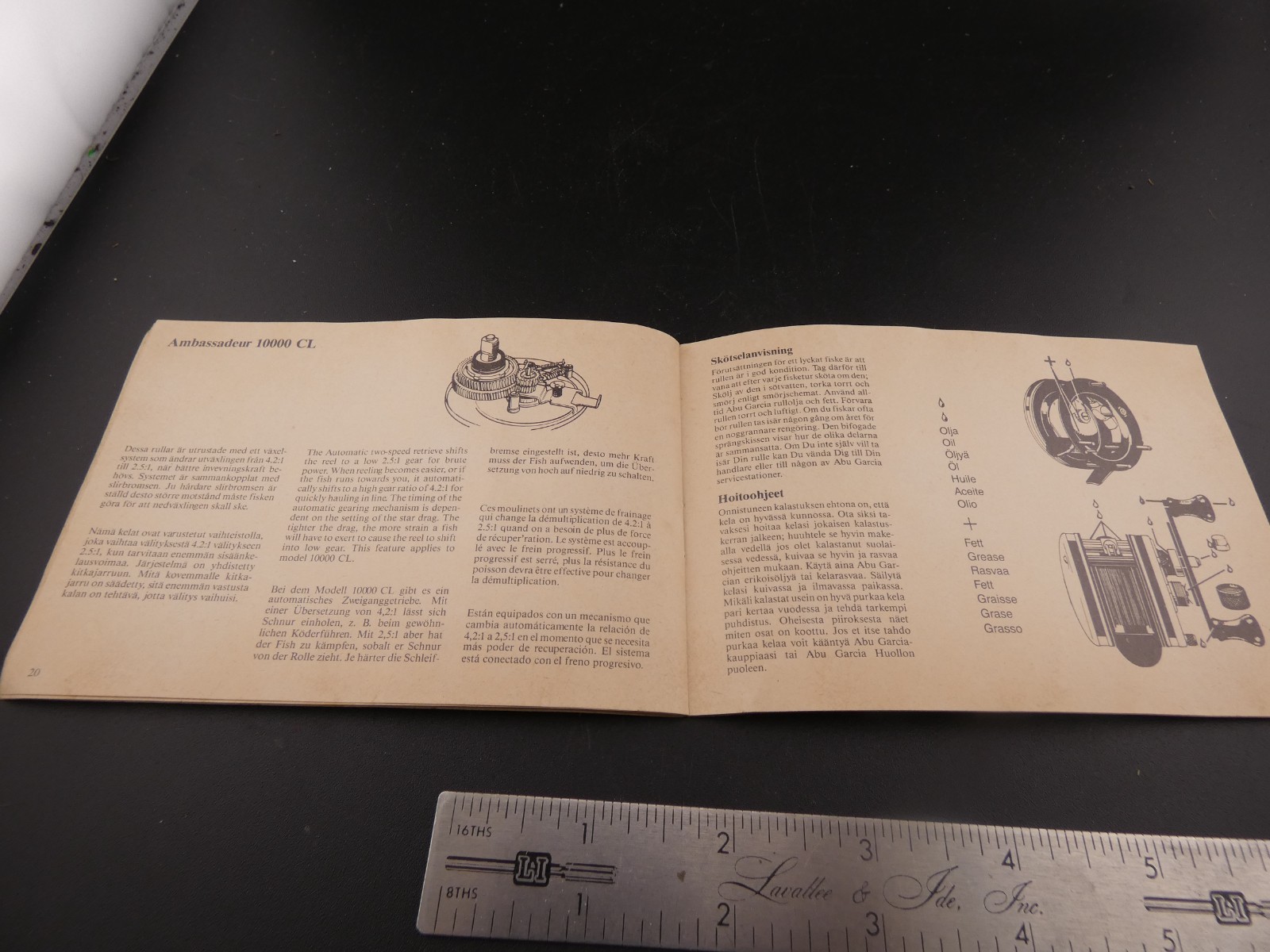 Abu Garcia Ambassadeur Baitcasting Reel BOOKLET MANUAL GUIDE