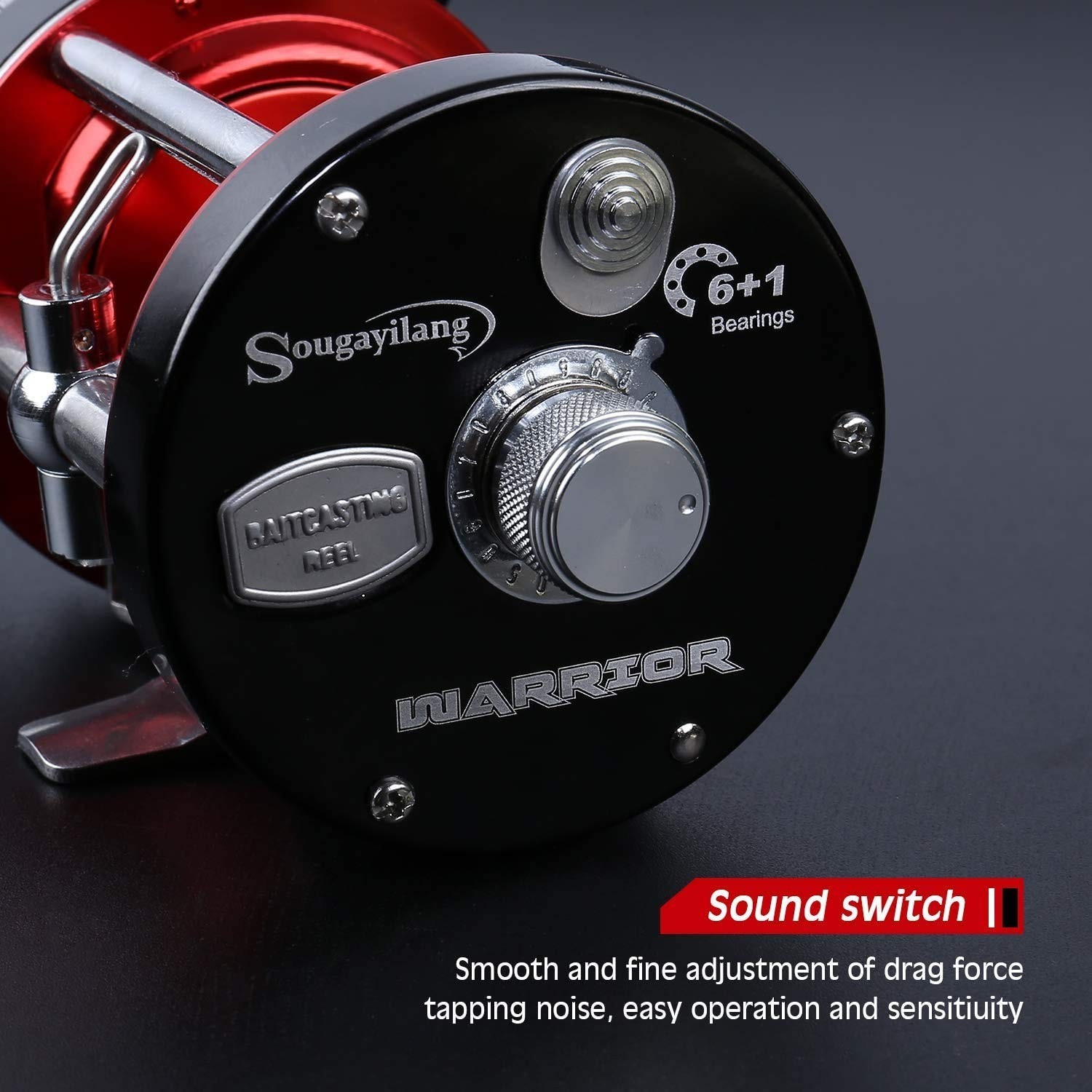 Sougayilang Fishing Reels Round Baitcasting Reel – Conventional Reel – Reinfo…