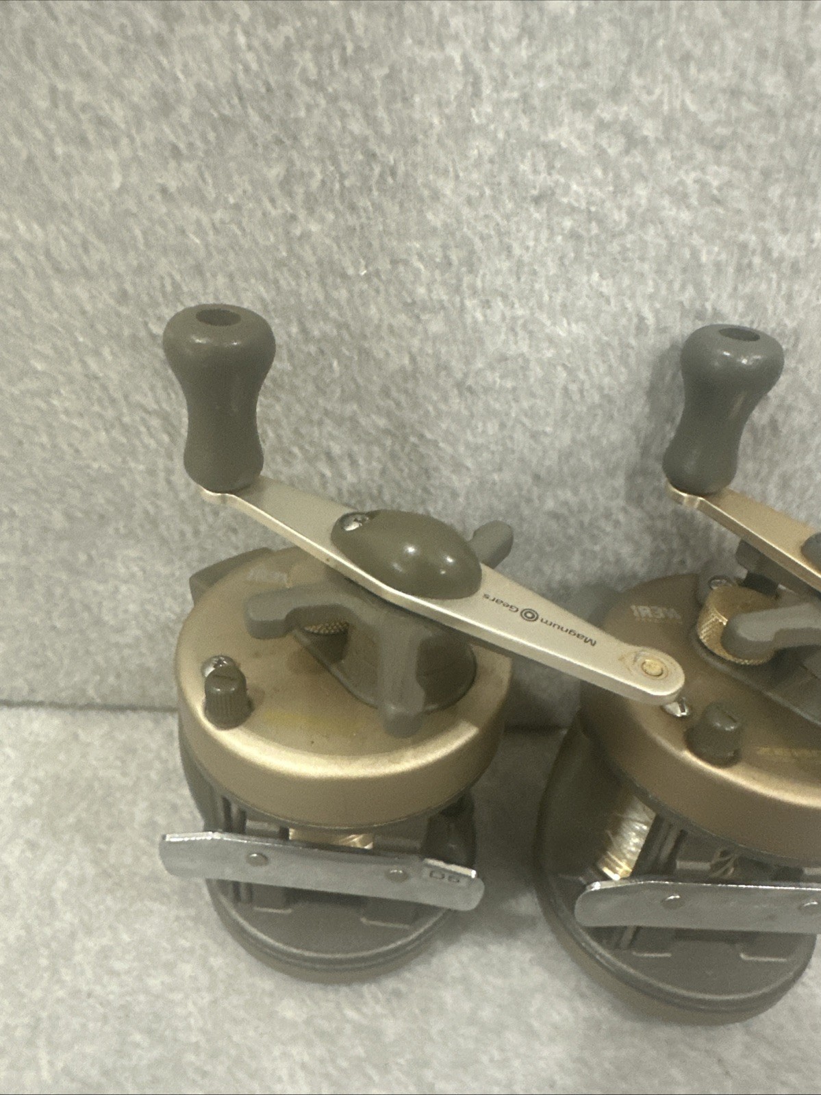 2 Vintage Quantum Iron IR3WL Baitcasting Reel 3 Ball Bearings All Metal ZEBCO