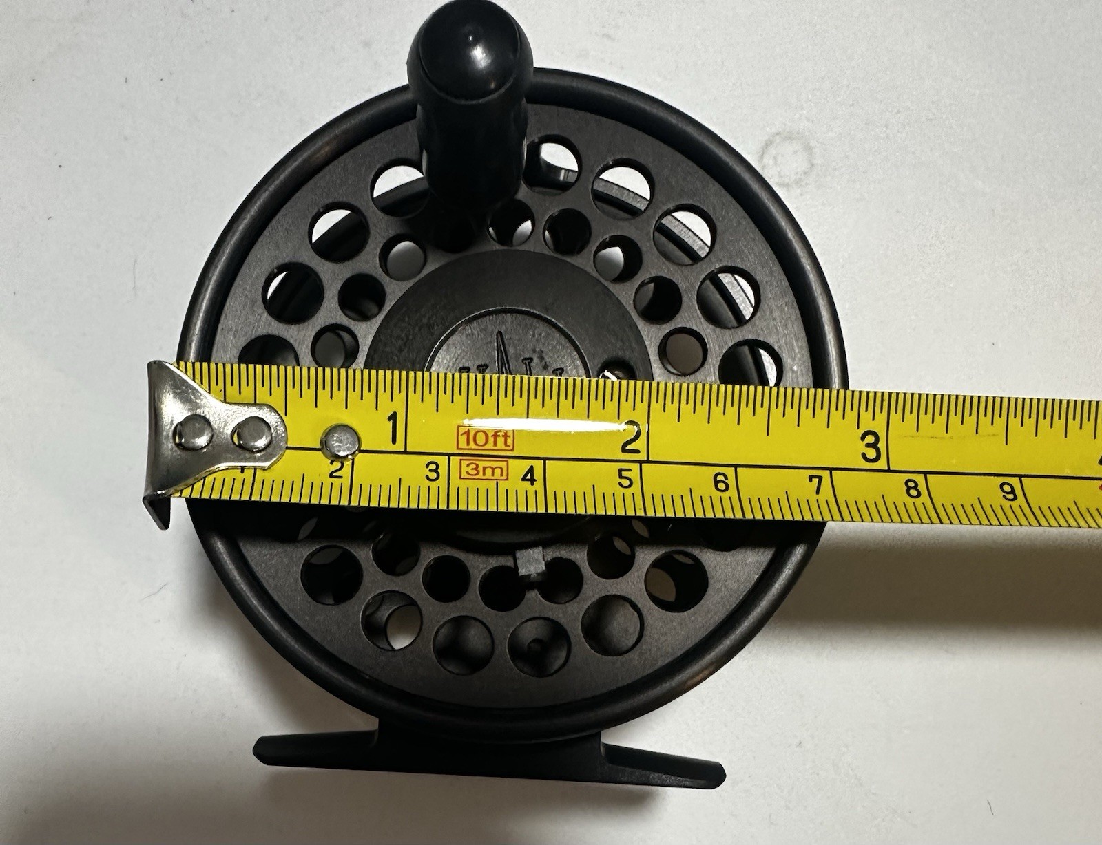 J Ryall 4SR Standard Fly Reel Black Aluminum with Pouch and Box