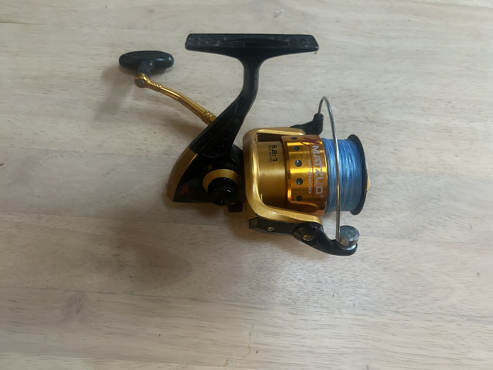 Matzuo MTZ 4140 5.2:1 Ratio Spinning Orange Fishing Reel See Photos,Preowned.