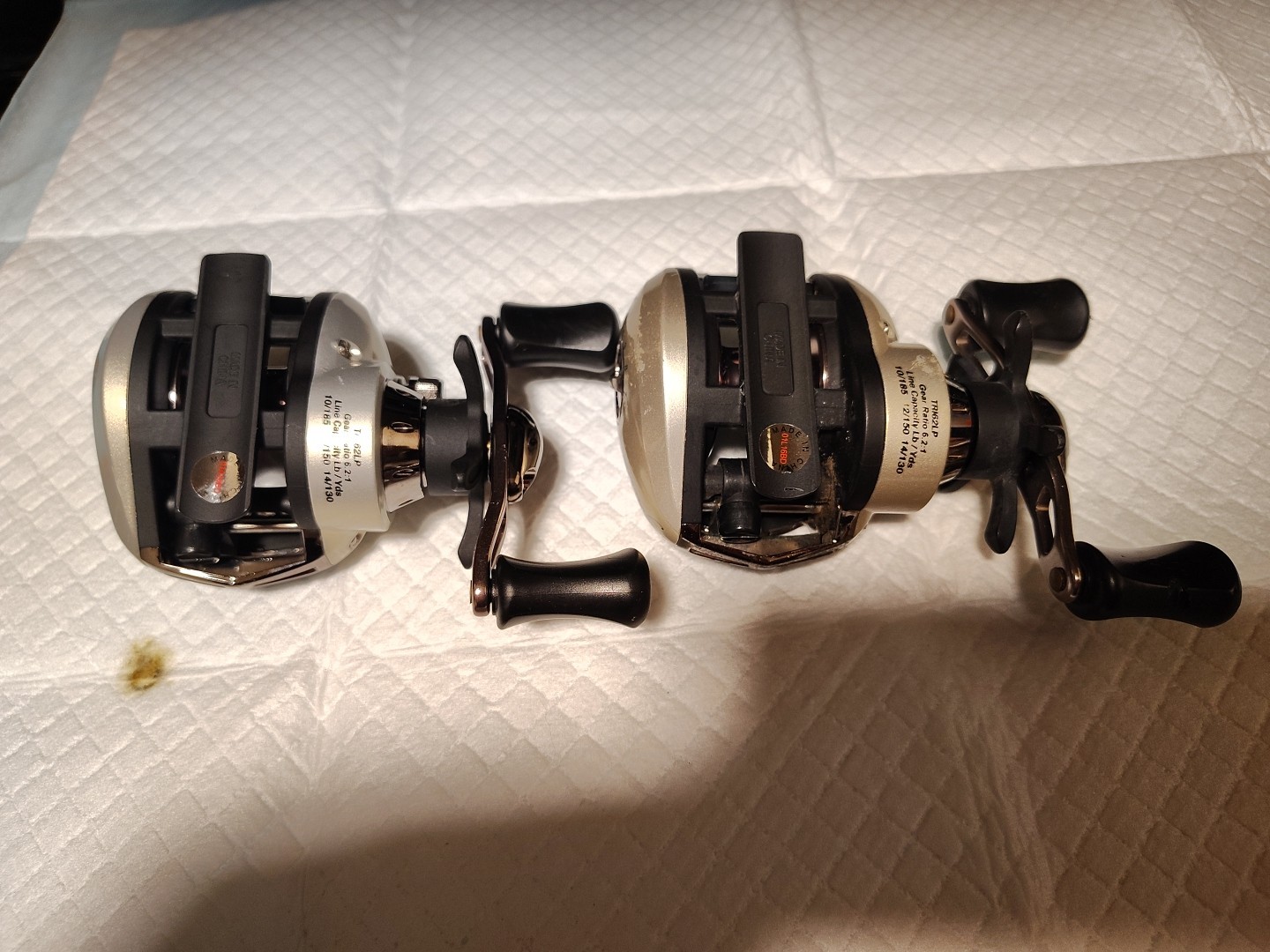 (2) PFLUGER ( TRION ) BAITCASTING REELS # TRI62LP/ SEE PHOTOS