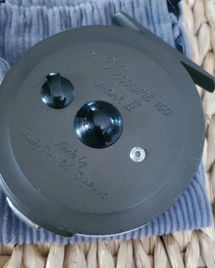 Rare vtg Hardy Bros „the Viscount 150“ mark II Fly reel 🇬🇧