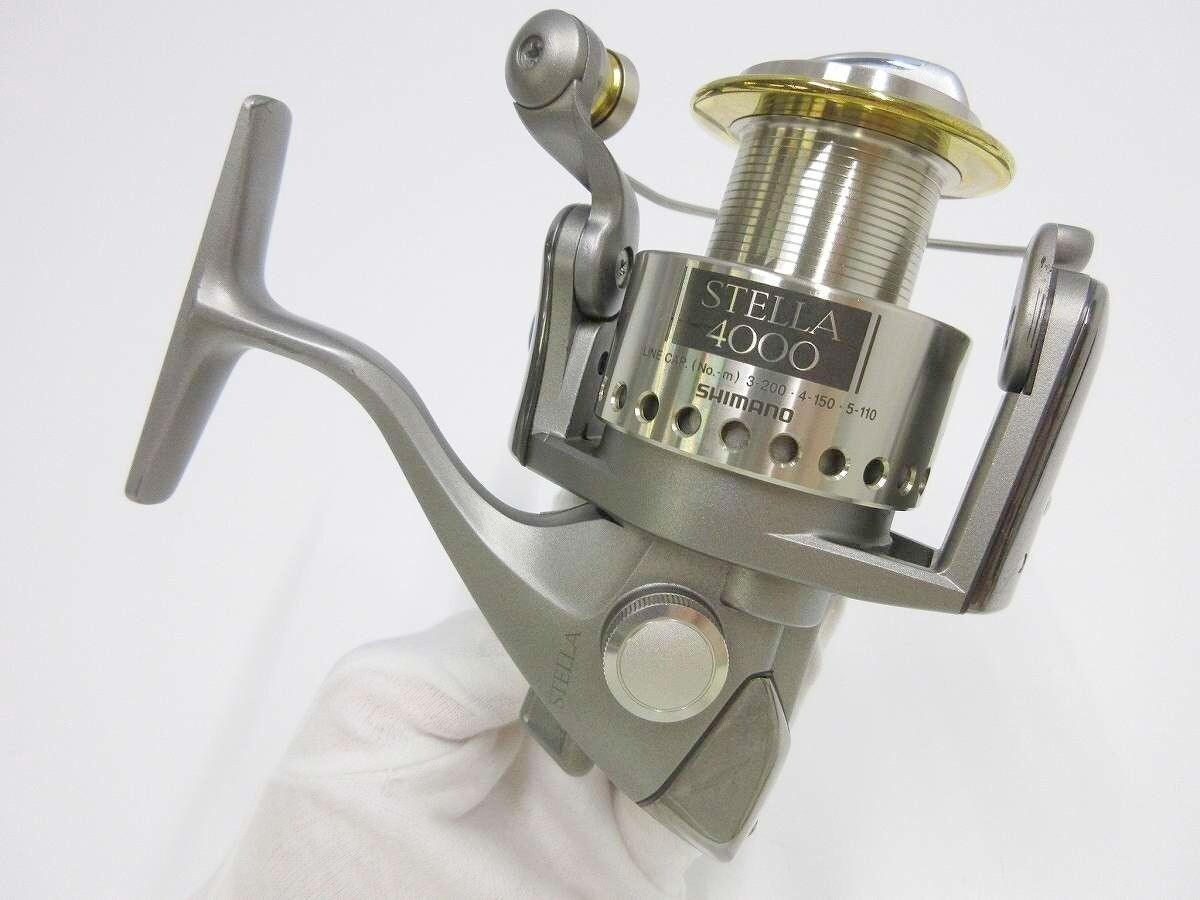 SHIMANO 95 Stella 4000 Spinning Reel Fishing Double Handle Tested Excellent JP