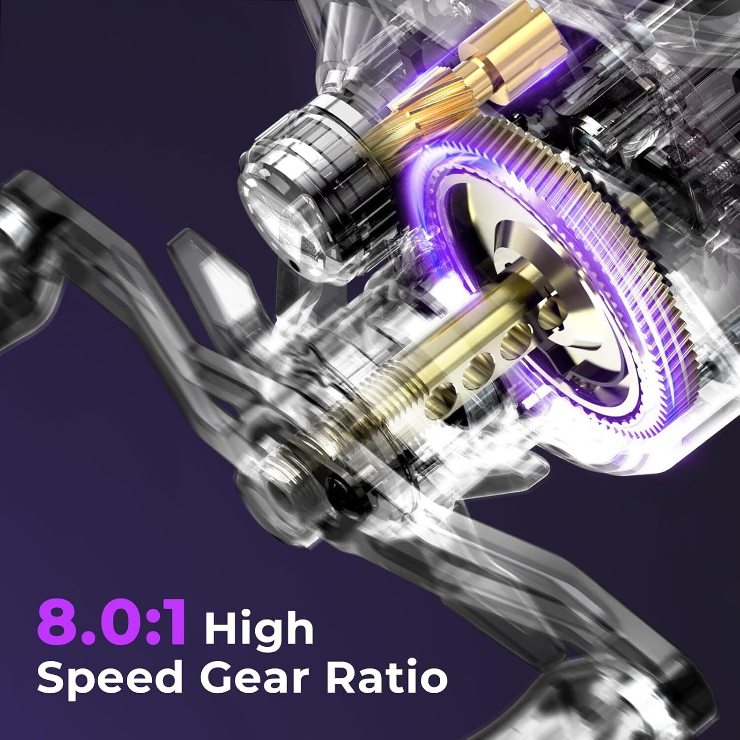 KastKing Royale Legend Pro Baitcasting Reels 8.0:1 Gear Ratio Left Fishing Reel