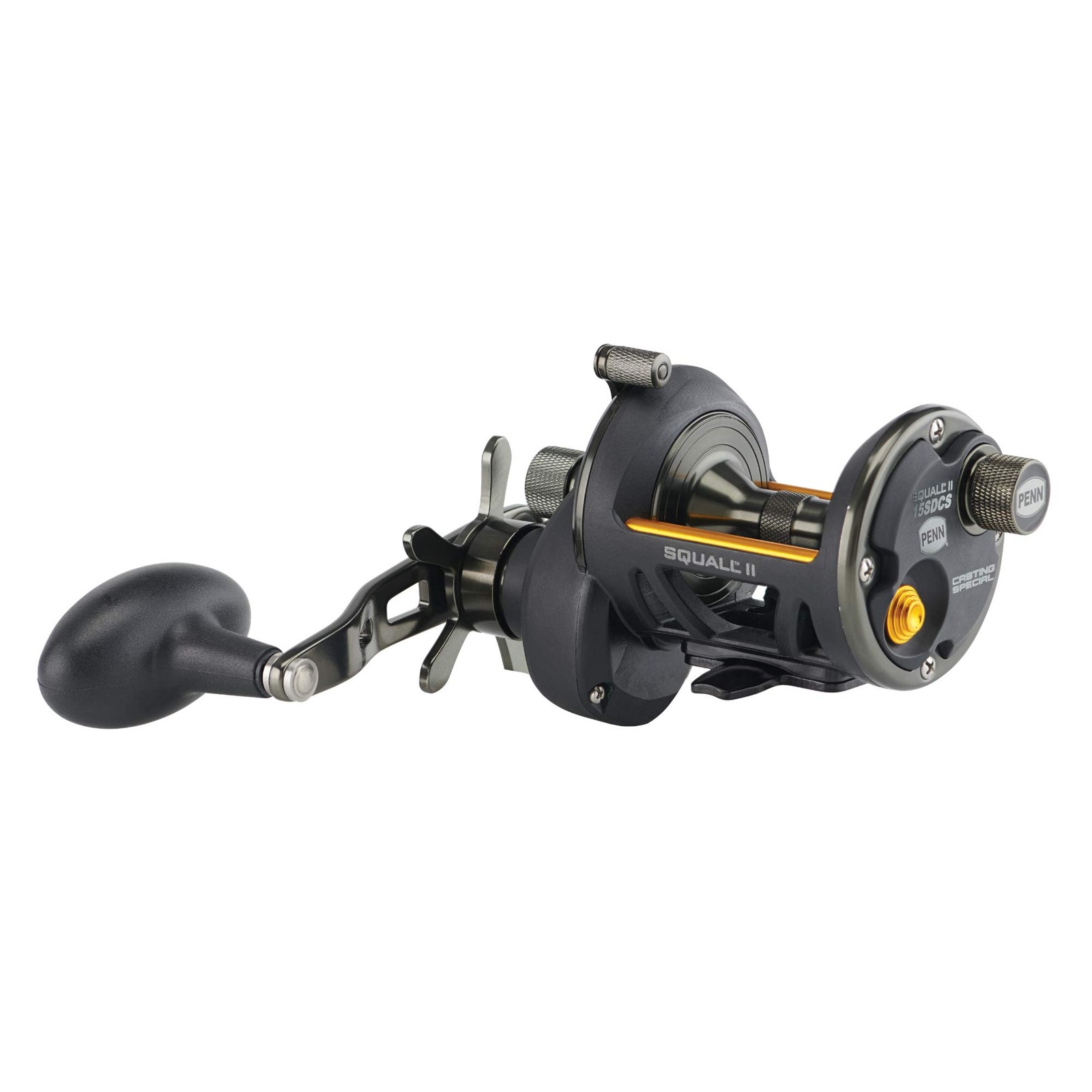 PENN Fishing Penn Squall II Star Drag Conventional SQLII15SDCS, Black Gold