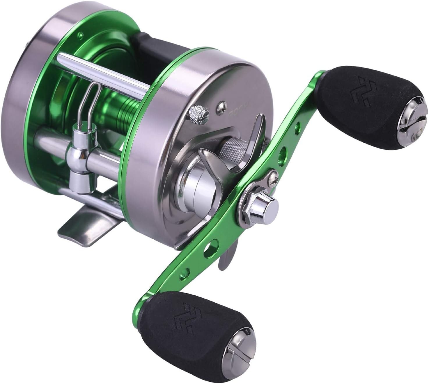 Round Baitcasting Fishing Reel – Perfect for Catfish, Steelhead & Striper Bass