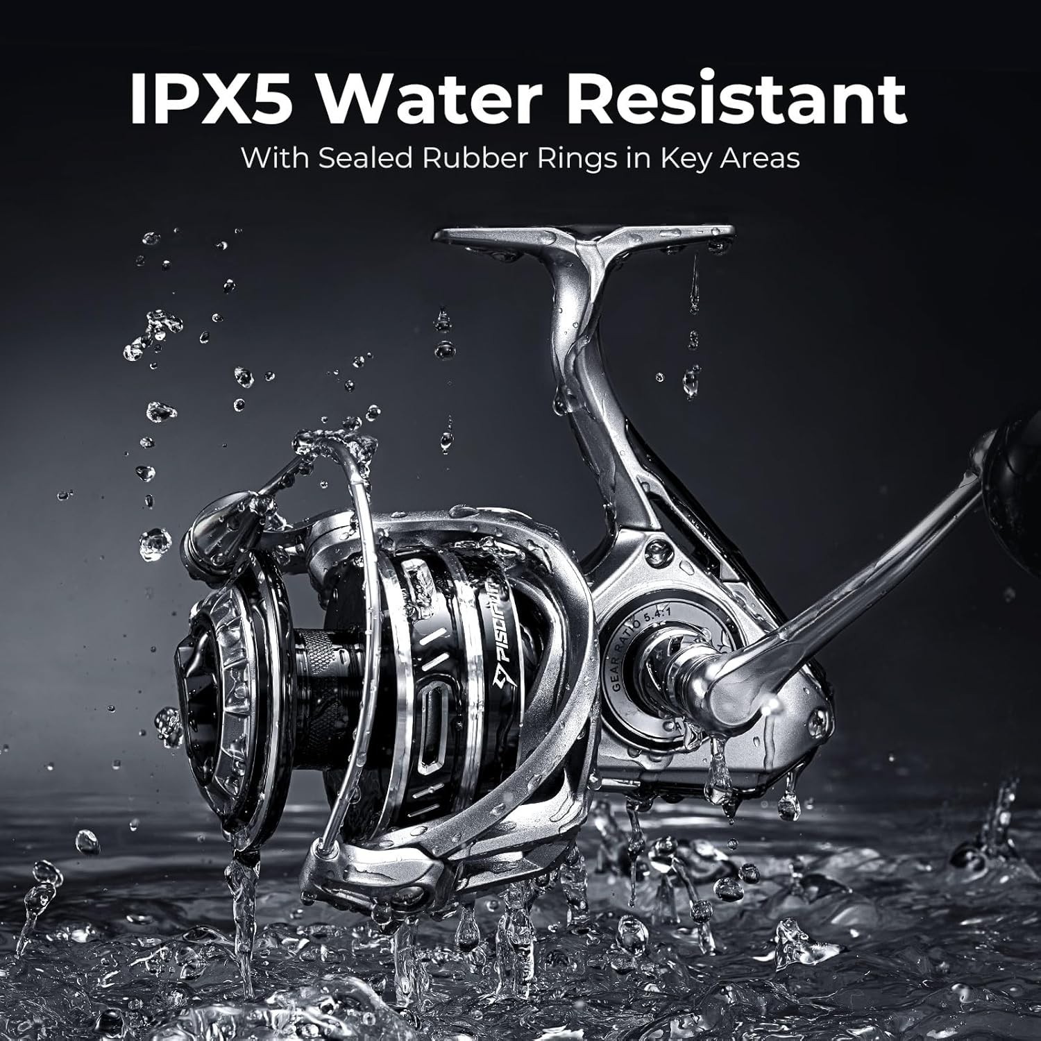 High-Performance NautiX Spinning Fishing Reel: CNC Gear & Strong Drag System
