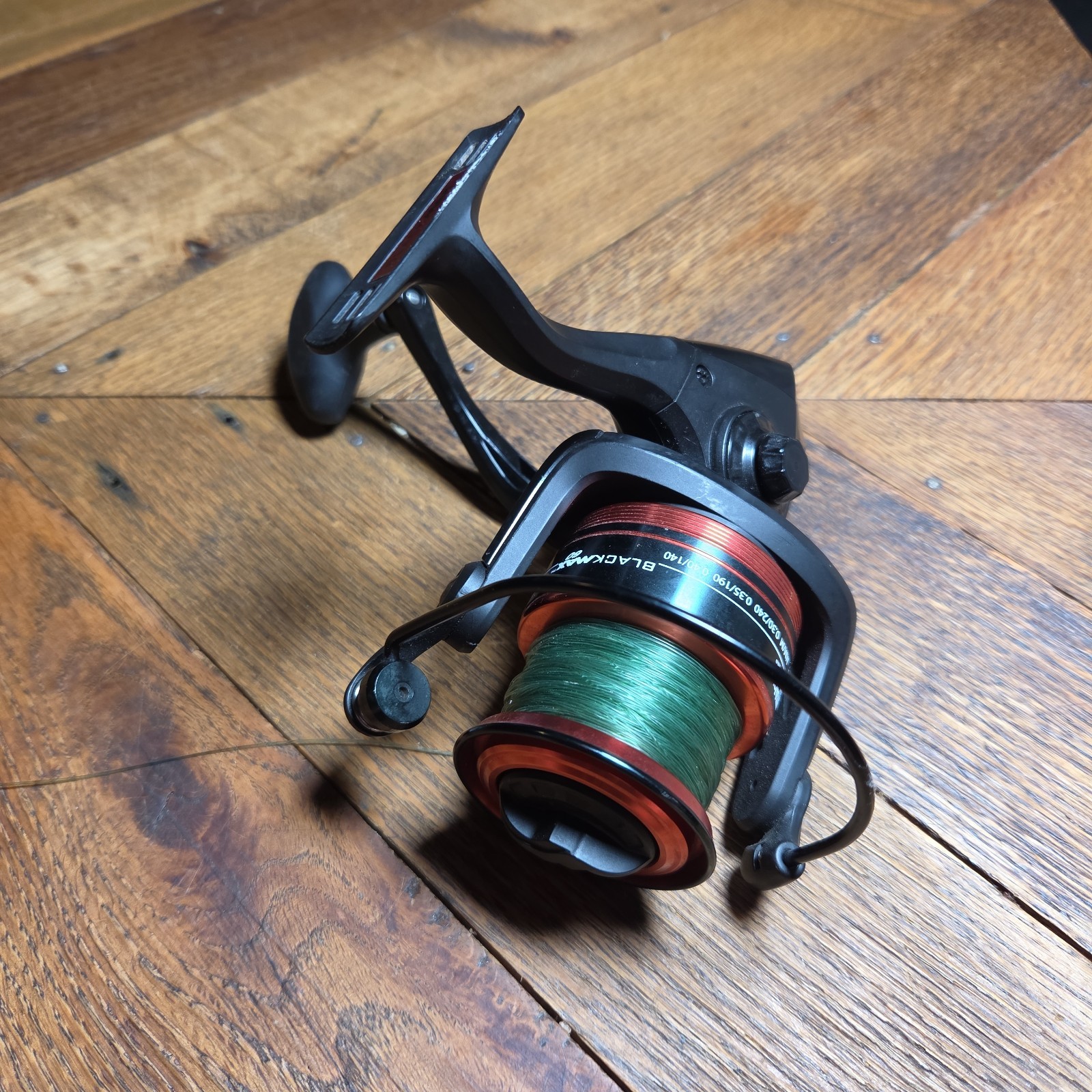 Abu Garcia Black Max 60 BMAXSP60 Open Face Fishing Reel With 50 Pound Test Line