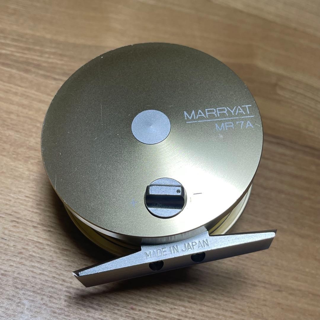 MARRYAT MR 7A Fly Reel Made in Japan w/ Case Convertible Retrieve Gold F/S