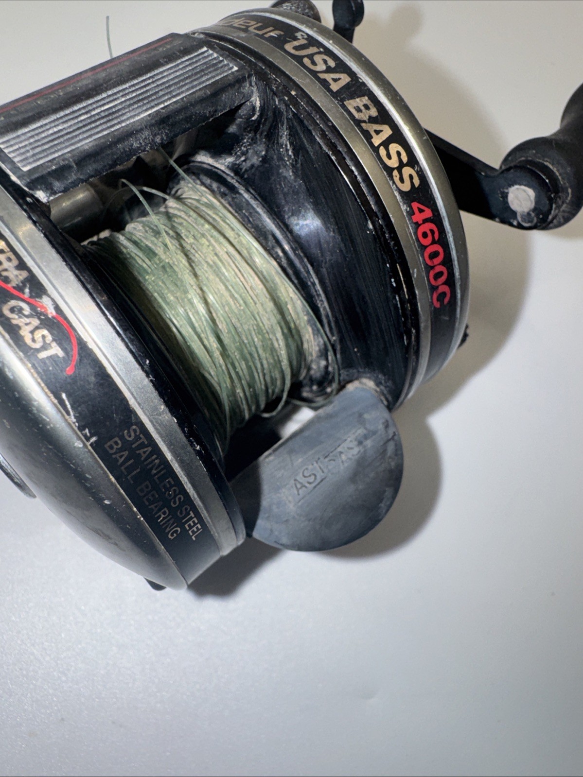 Abu Garcia Ambassadeur USA Bass 4600c Silver Reel Made in USA From Swedish Parts