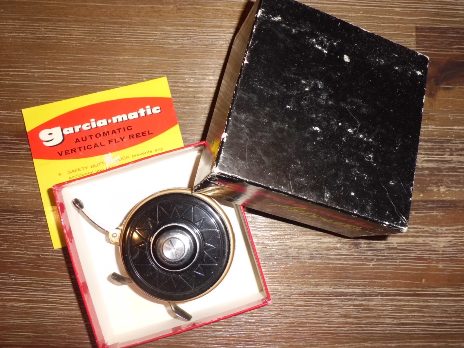 Vintage GARCIA-MATIC 1431 Automatic Fly Reel made in USA