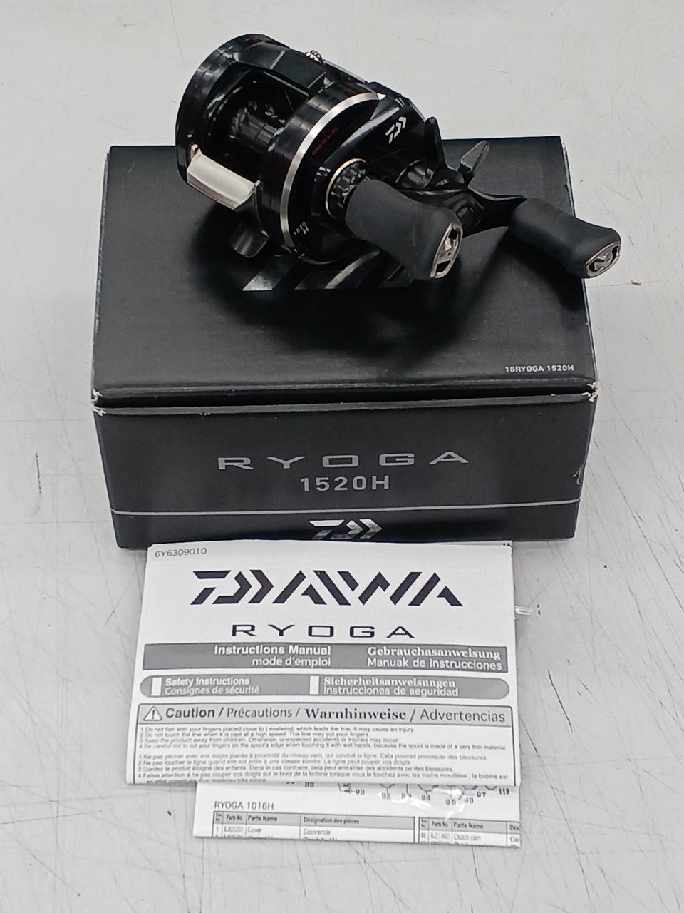 Daiwa 18RYOGA 1520H Baitcasting Reel 6.3:1 Gear Ratio 270g 71cm/Handle
