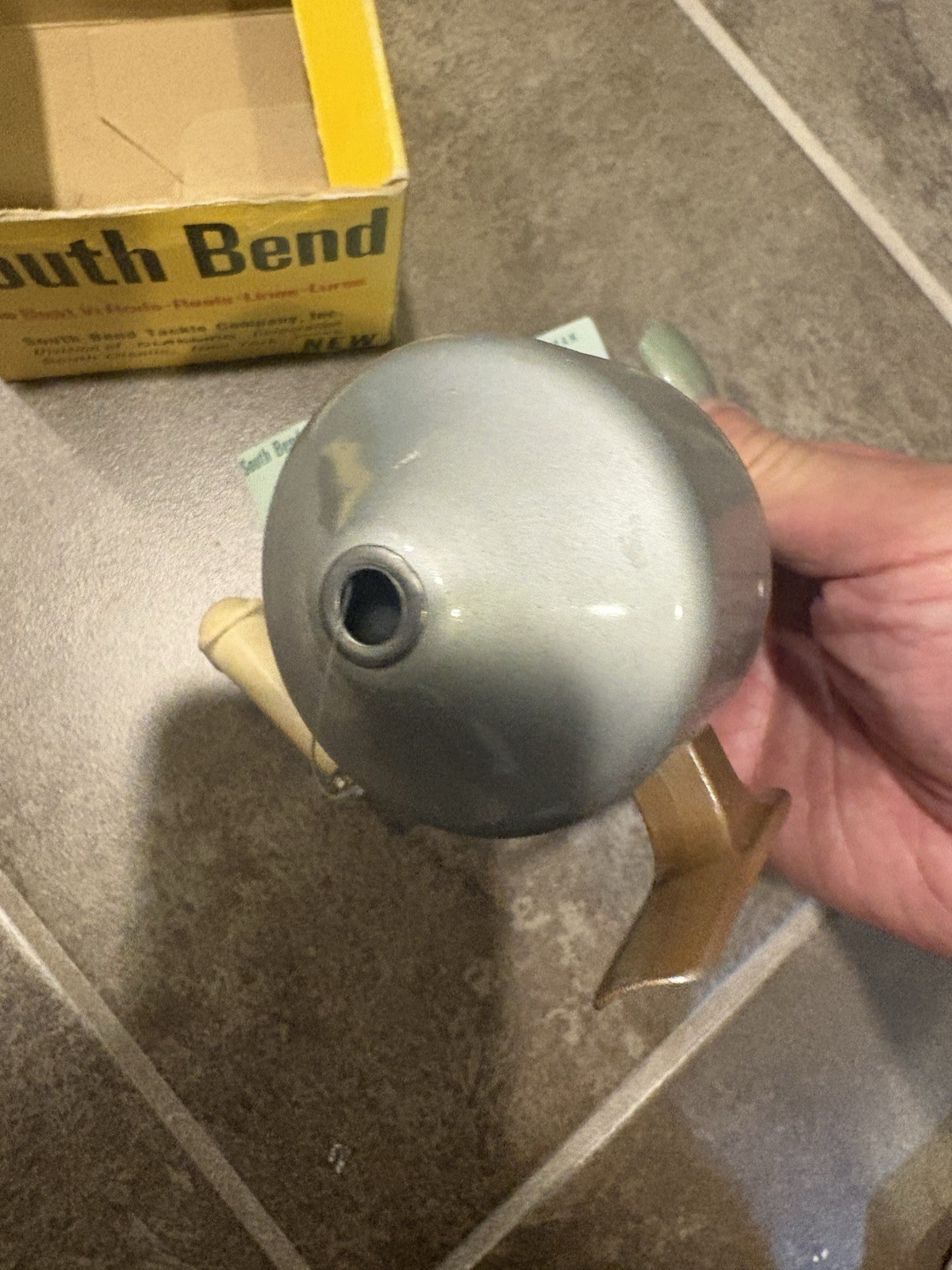 SOUTH BEND MODEL 30 Thumb Drag Spin case FISHING REEL W Original Box Excellent