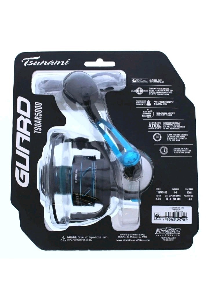 Tsunami Guard TSGAR5000 Fishing Spinning Reel (BRAND NEW)