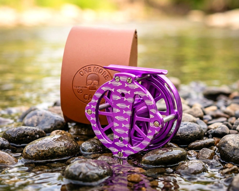 Undertow 3″ Fly Reel – CNC Machined Click Pawl, Fish‑Bone Cut, 5–7wt, w/ Case