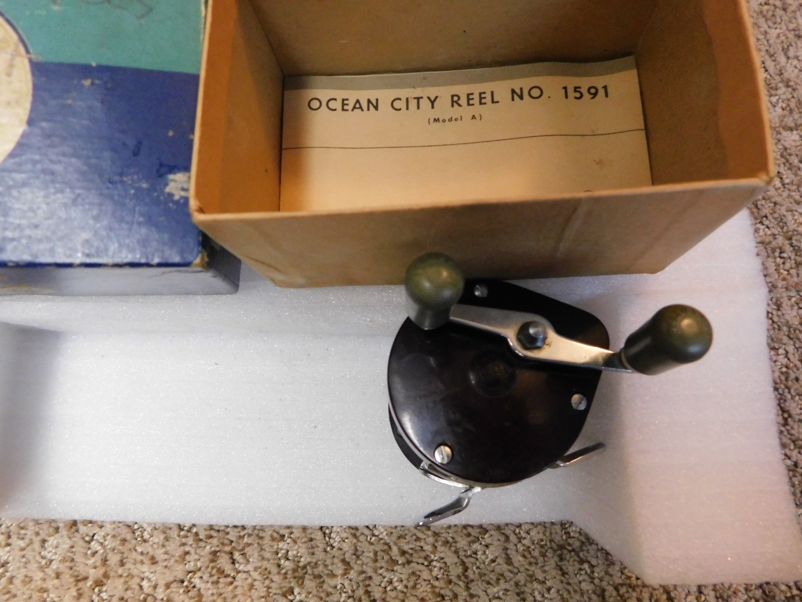 Vintage Ocean City No. 1591 Fishing Reel w/Original Box