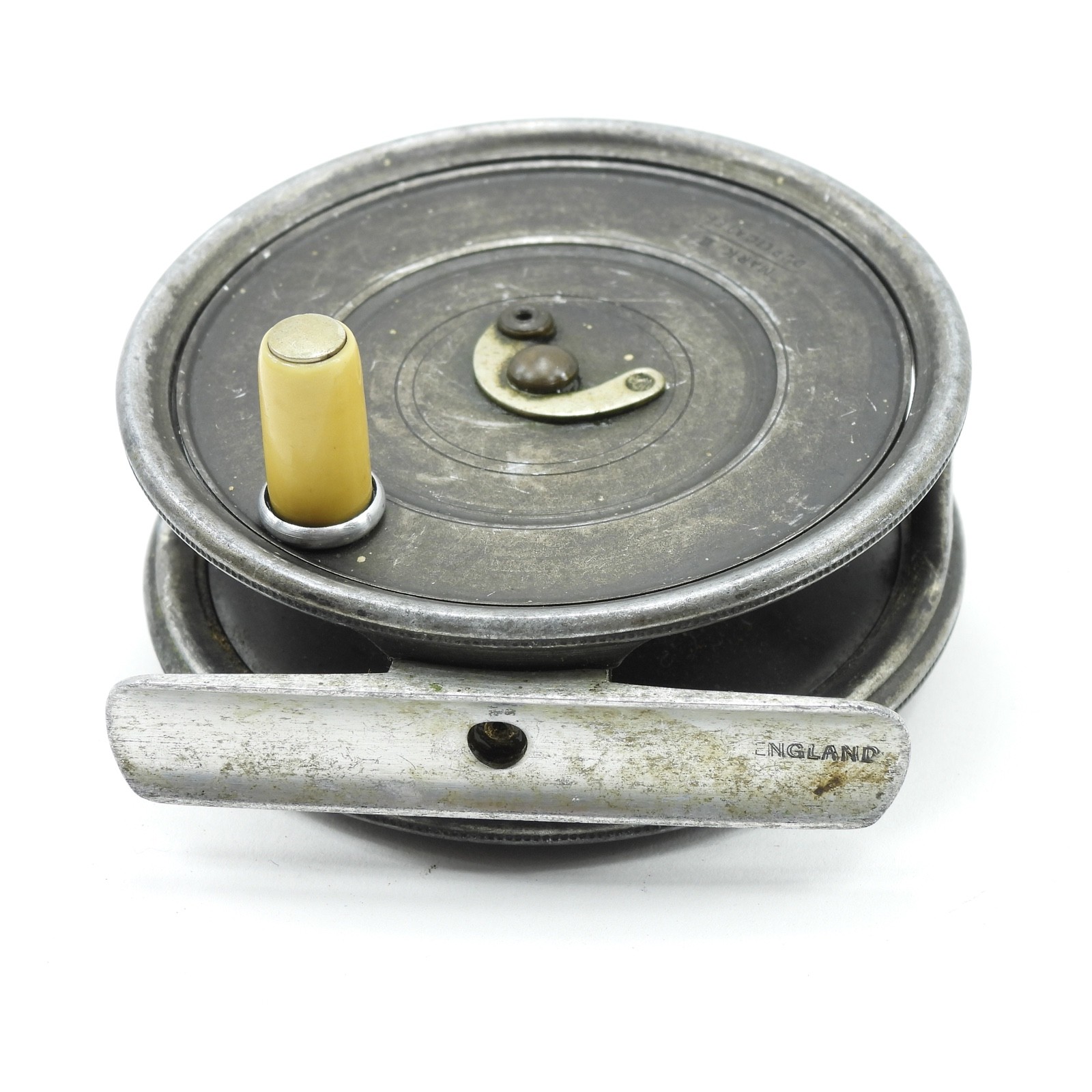 Hardy „Uniqua“ Fly Fishing Reel. 2 7/8″. Iver Johnson Sporting Goods.