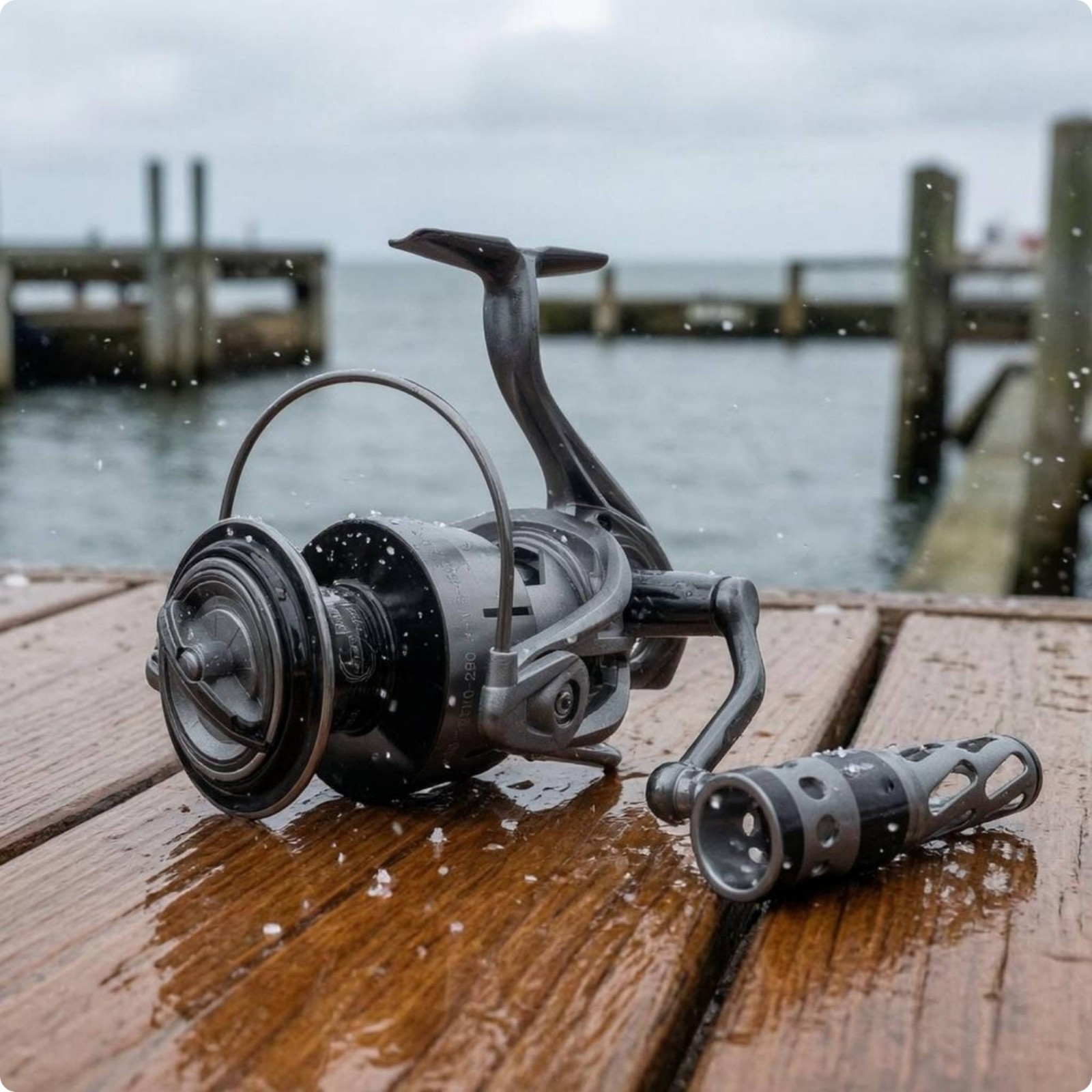 Metal Fishing Reel Reflective Surface Front Drag Reel Even Line Control