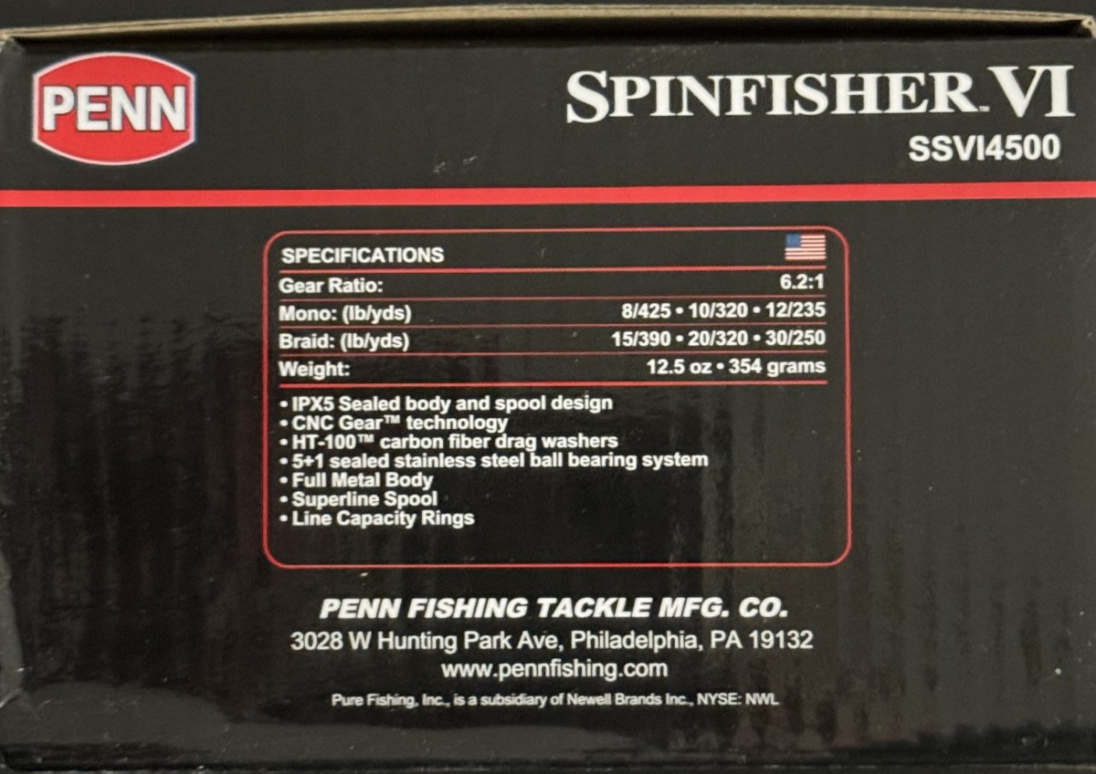 PENN SPINFISHER VI