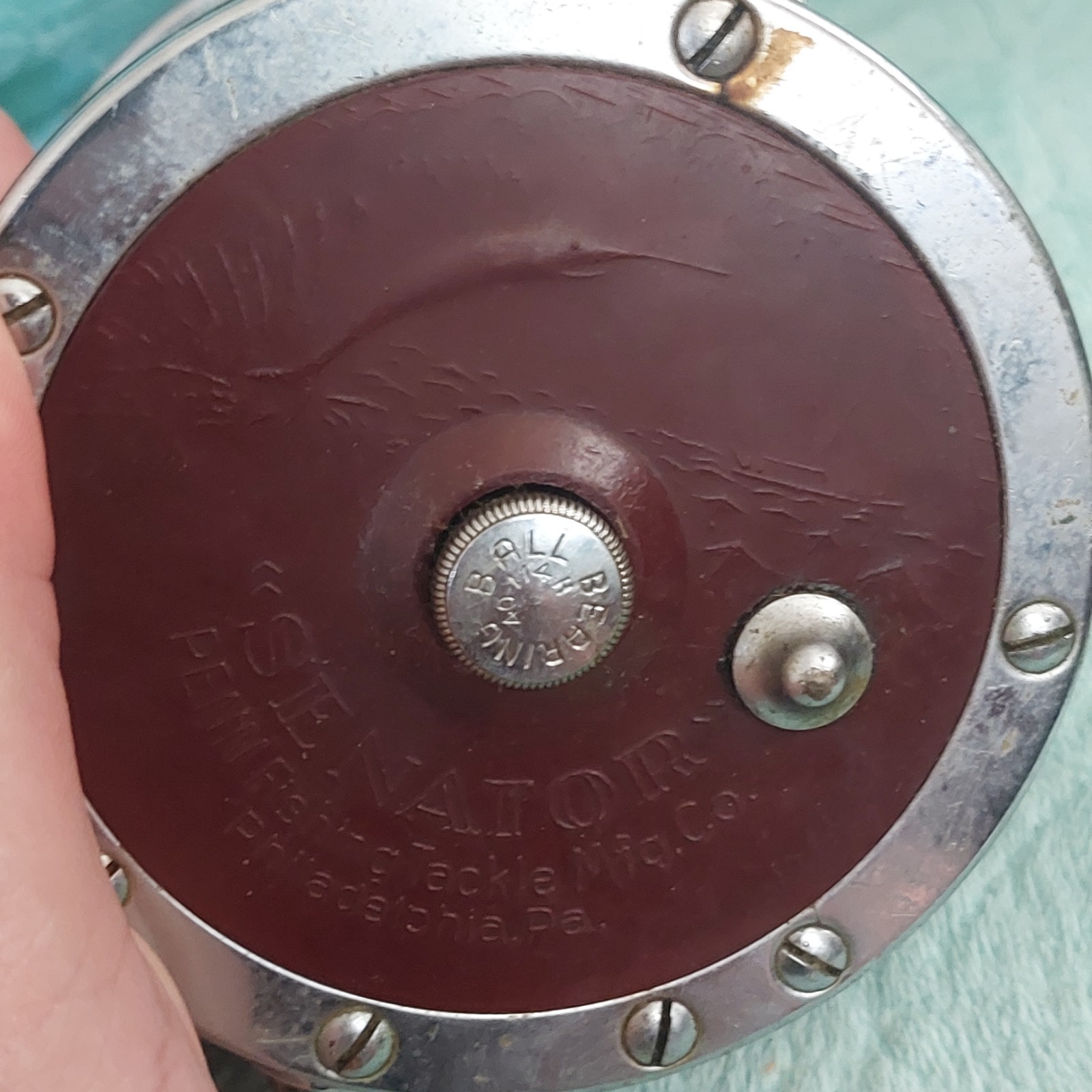 Penn Senator 114H Reel With Metal Line And Bracket