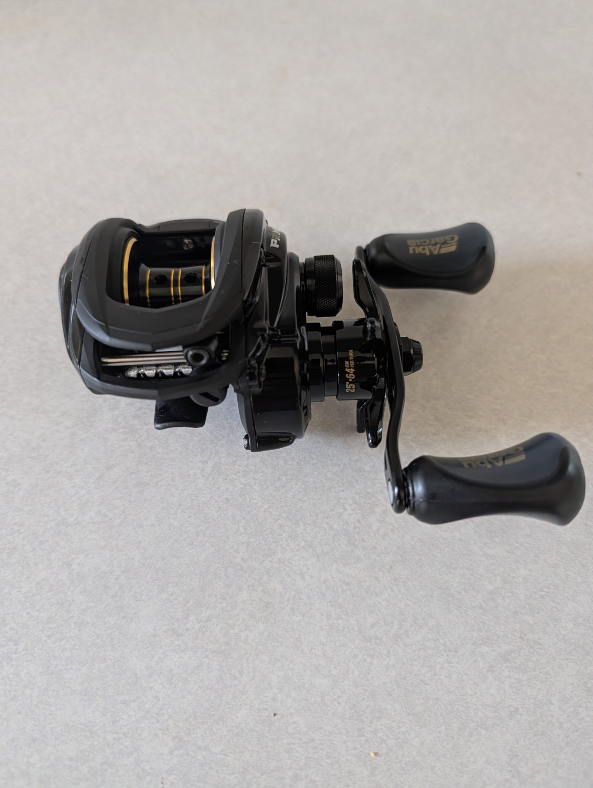 Abu Garcia Prime 21 Black Left Hand Low Profile Baitcasting Reel. PRIMEBLP-L