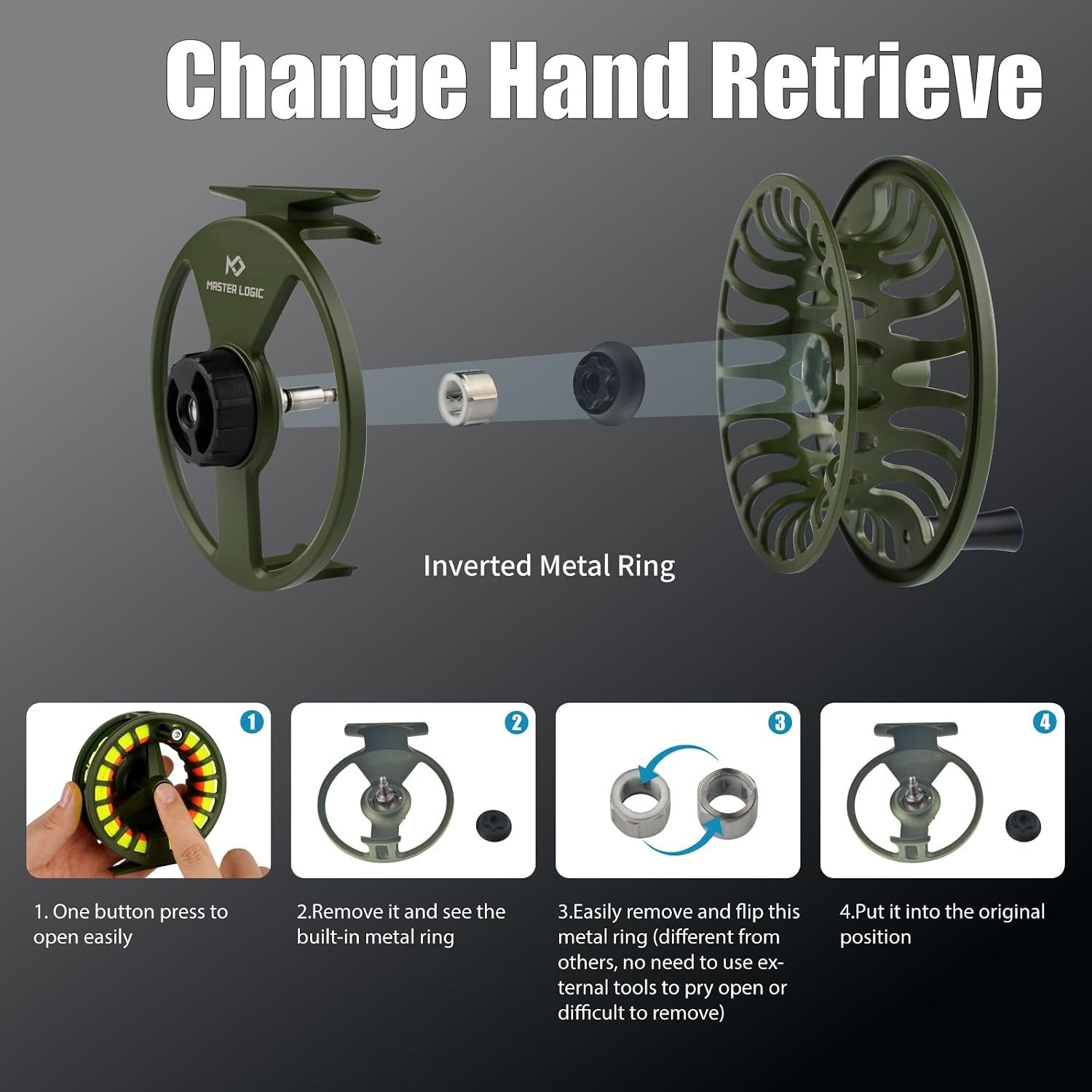 Durable 5/6wt Fly Reel with Smooth Drag – Perfect for Freshwater and Saltwater