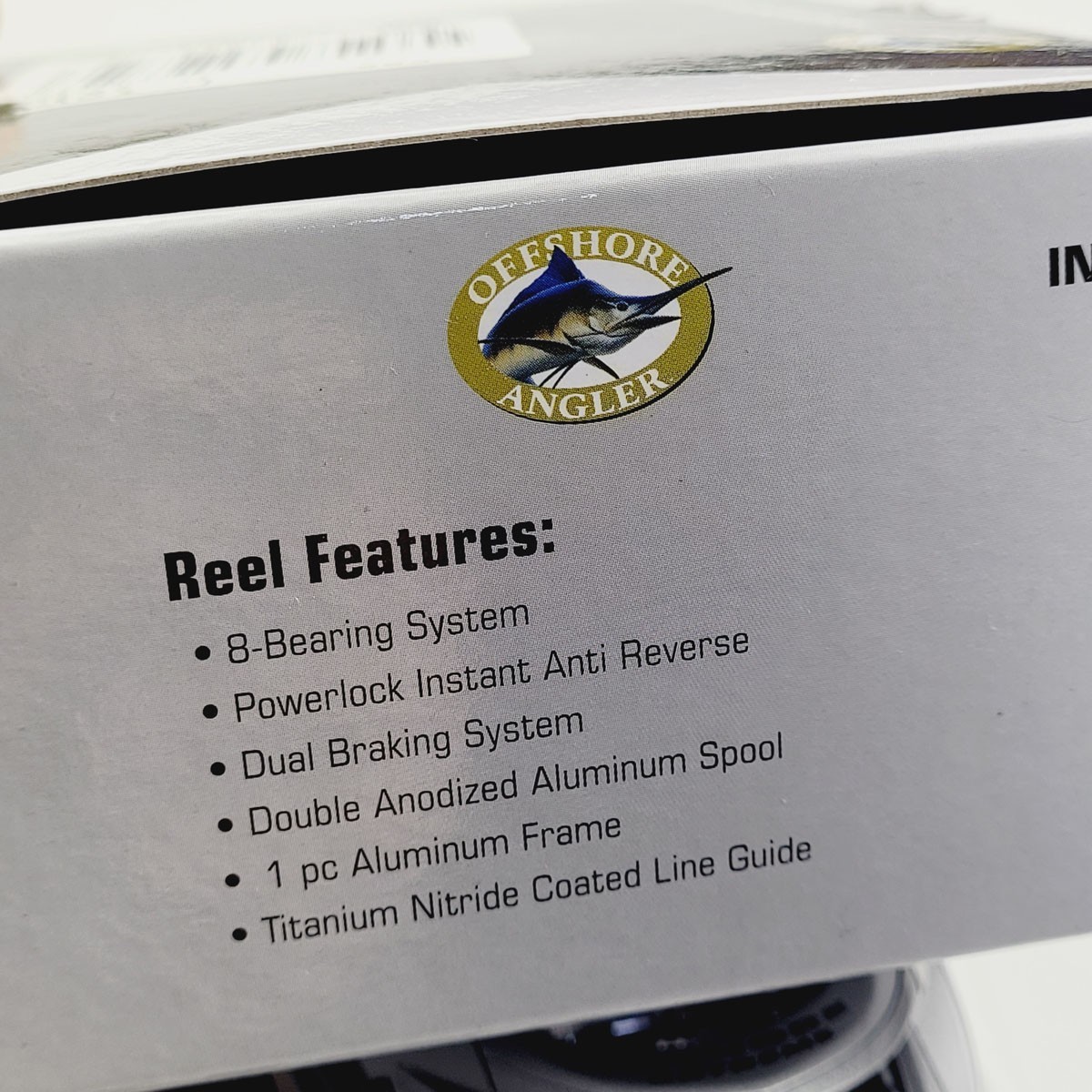 Bass Pro Shops Inshore Angler Baitcasting Reel INX40HA R/H 6.8:1 8BB Silver Box