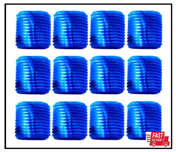12PCS Rubber Fishing Reel Handle Grip Sleeve Non-Slip Baitcaster Knob Blue