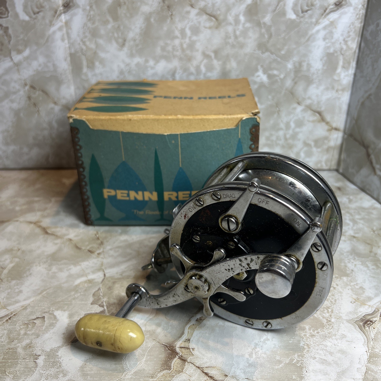 Penn 49 Super Mariner Reel Deep Sea Trolling Fishing Outdoors Saltwater Vintage
