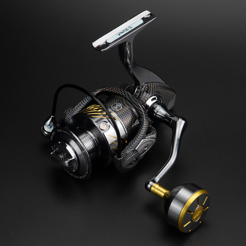 Metal Body Spinning Fishing Reel 5+1 Ball Bearings Smooth Powerful 15LB Max Drag