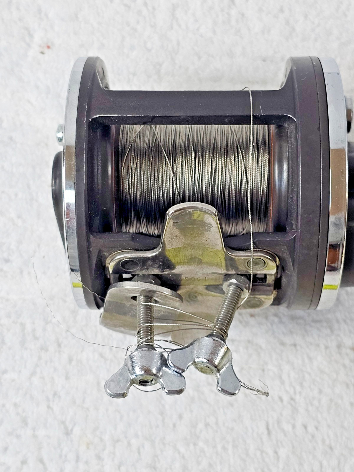 Daiwa Sealine 47H Trolling Reel SPOOLED WIRE LINE Japan – No Guide Grooves!