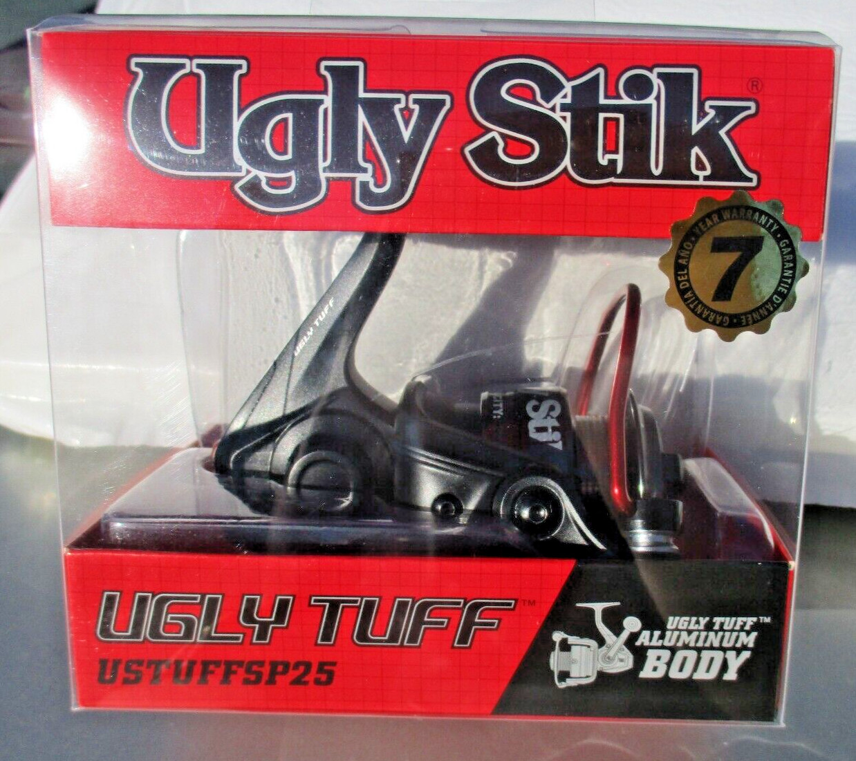 NEW* UGLY STIK USTUFFSP25 SPINNING REEL 5.2:1 Aluminum & Graphite 7 YR Warranty