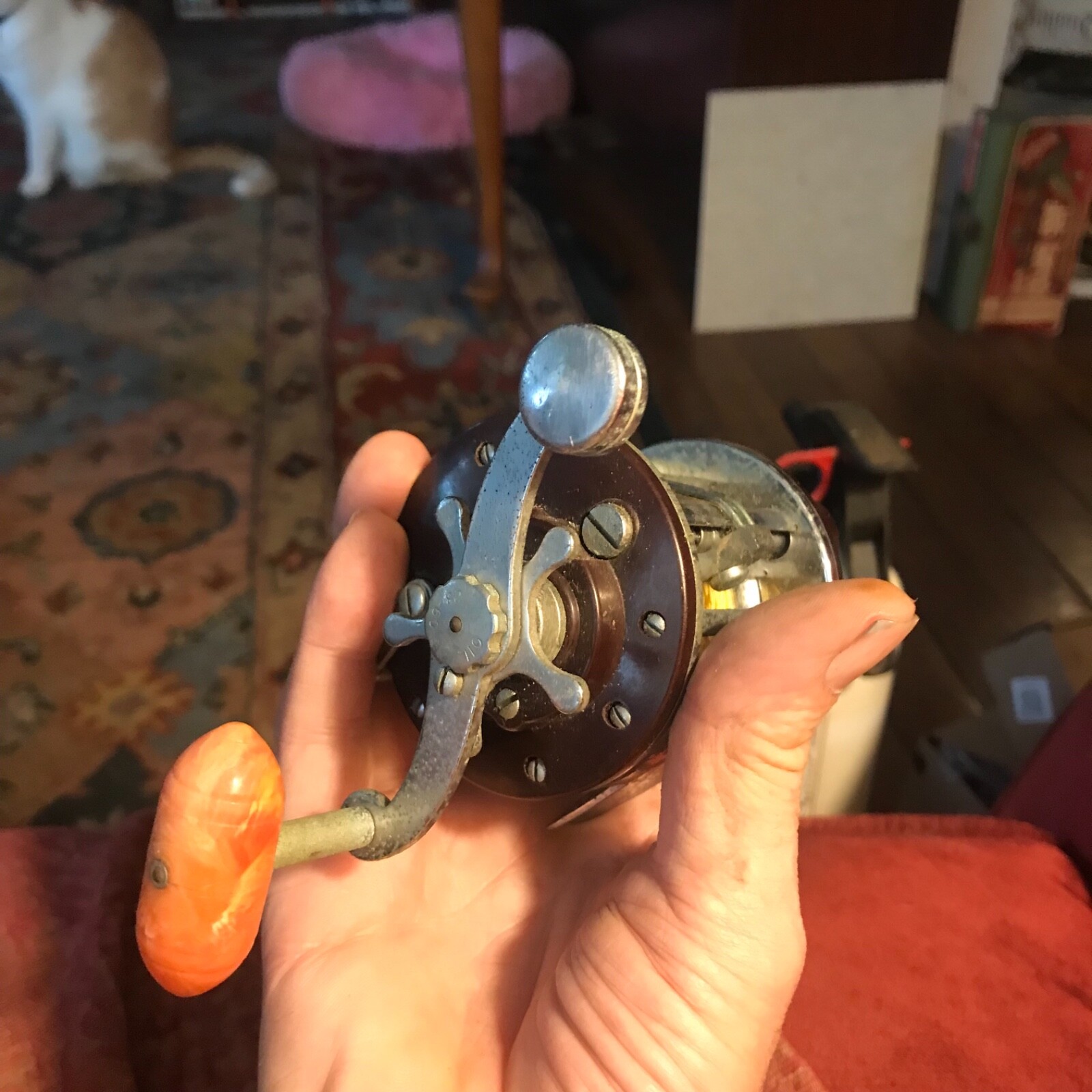PENN #9 Peerless Red. Conventional Trolling/Casting Reel No Box Made In USA