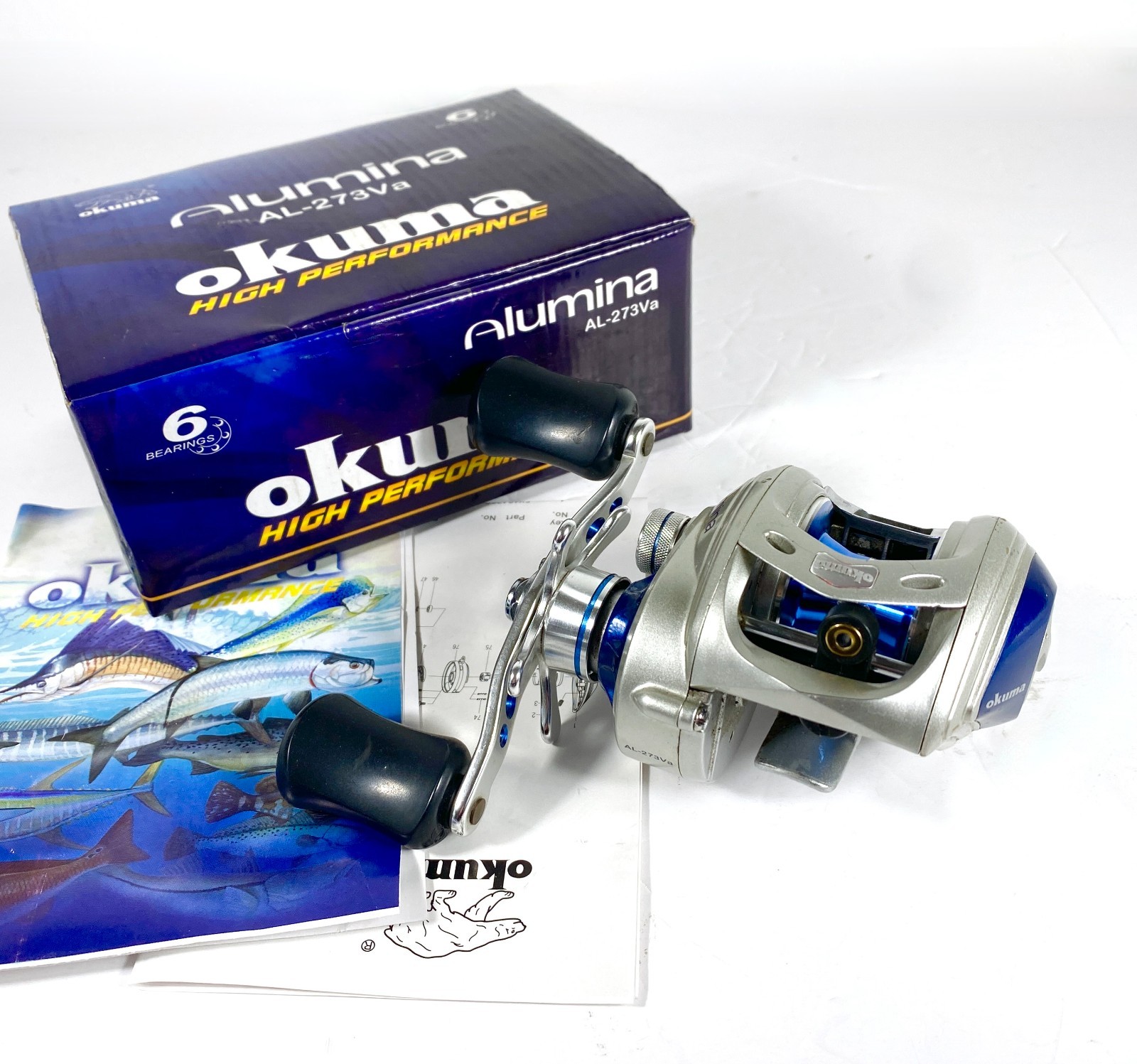 OKUMA Alumina AL-273Va HP Casting Reel ~ 5BB+1RB ~ 7.3:1 ~ VG
