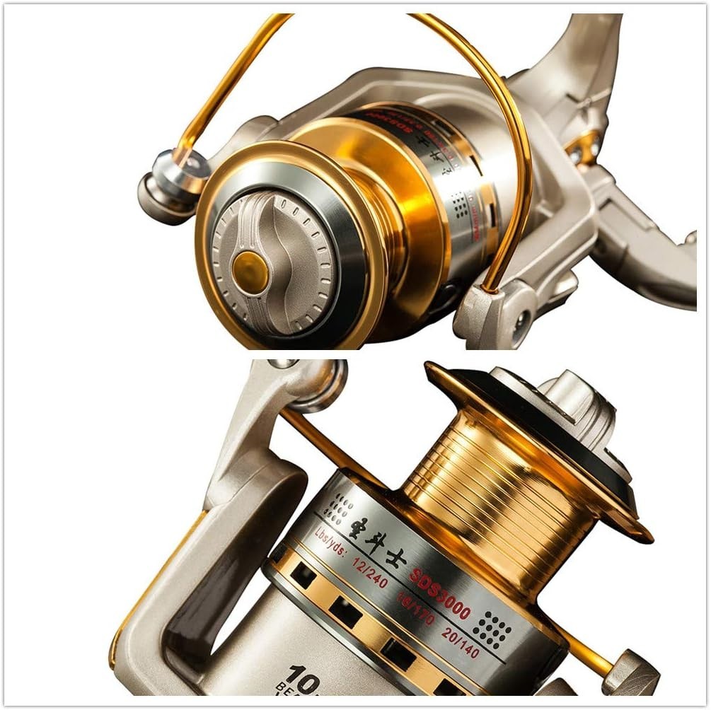 Smooth Saltwater Freshwater Fishing Reel 10 Ball Bearings