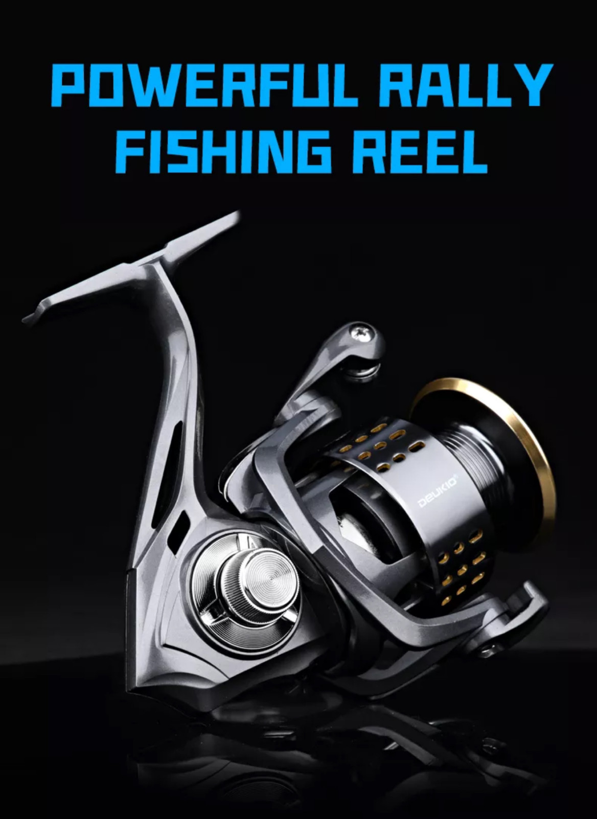 Fishing Reel 5.2:1 Freshwater Saltwater Right Left Metal Spool Casting Spinning