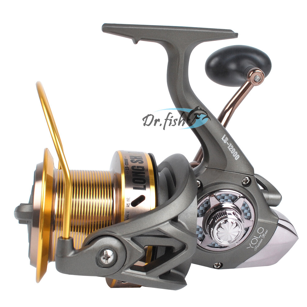 Saltwater Fishing Spinning Reel 12000 Heavy Duty Long Cast Trolling Reel