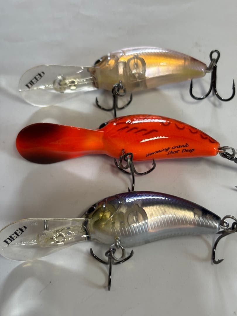 NORIES Worming Crank Shot Deep Lure Set Old Type Rare crankbaits Scratched