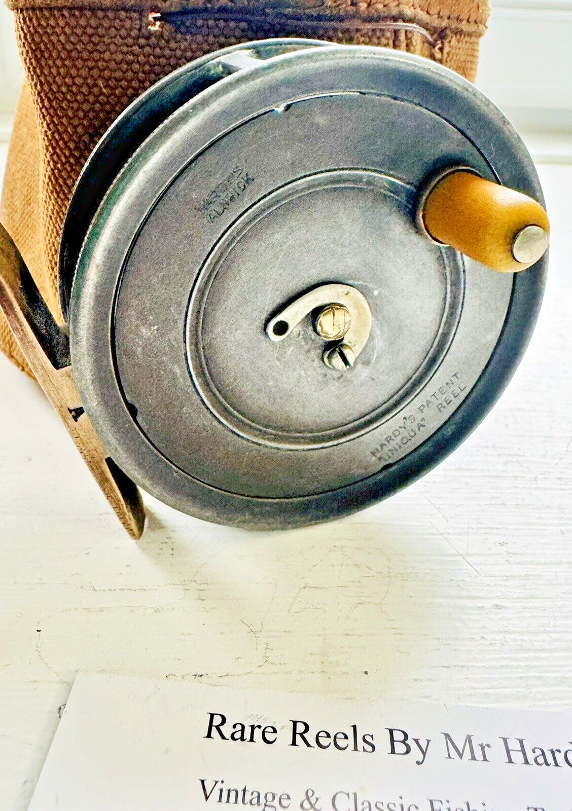 Rare Early Vintage Hardy Uniqua 3 1/8 Inch Trout Fly Reel Caliper Check