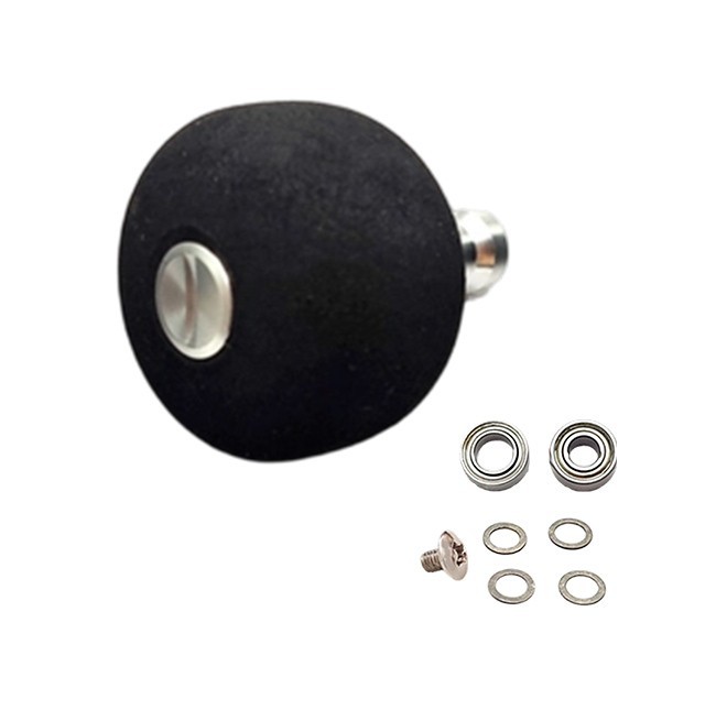 Fishing Tackle Upgrade Reel Knob Carbon Grip Carbon Fiber EVA Foam Soft Grip