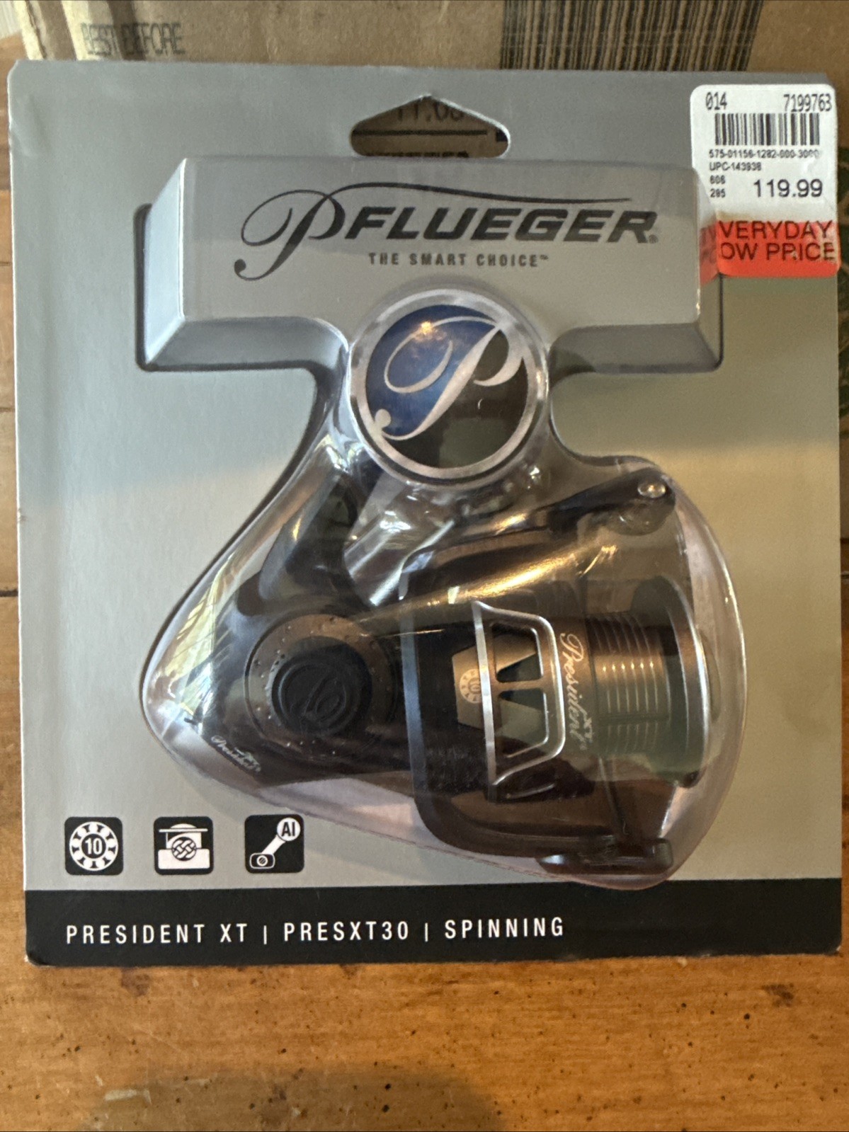 High Performance President XT Fishing Reel – Instant Anti-Reverse & 10 lb Drag