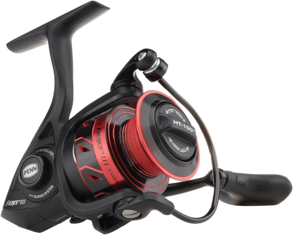 Fierce III Spinning Inshore Fishing Reel, Size 2000, Right/Left Handle Position,