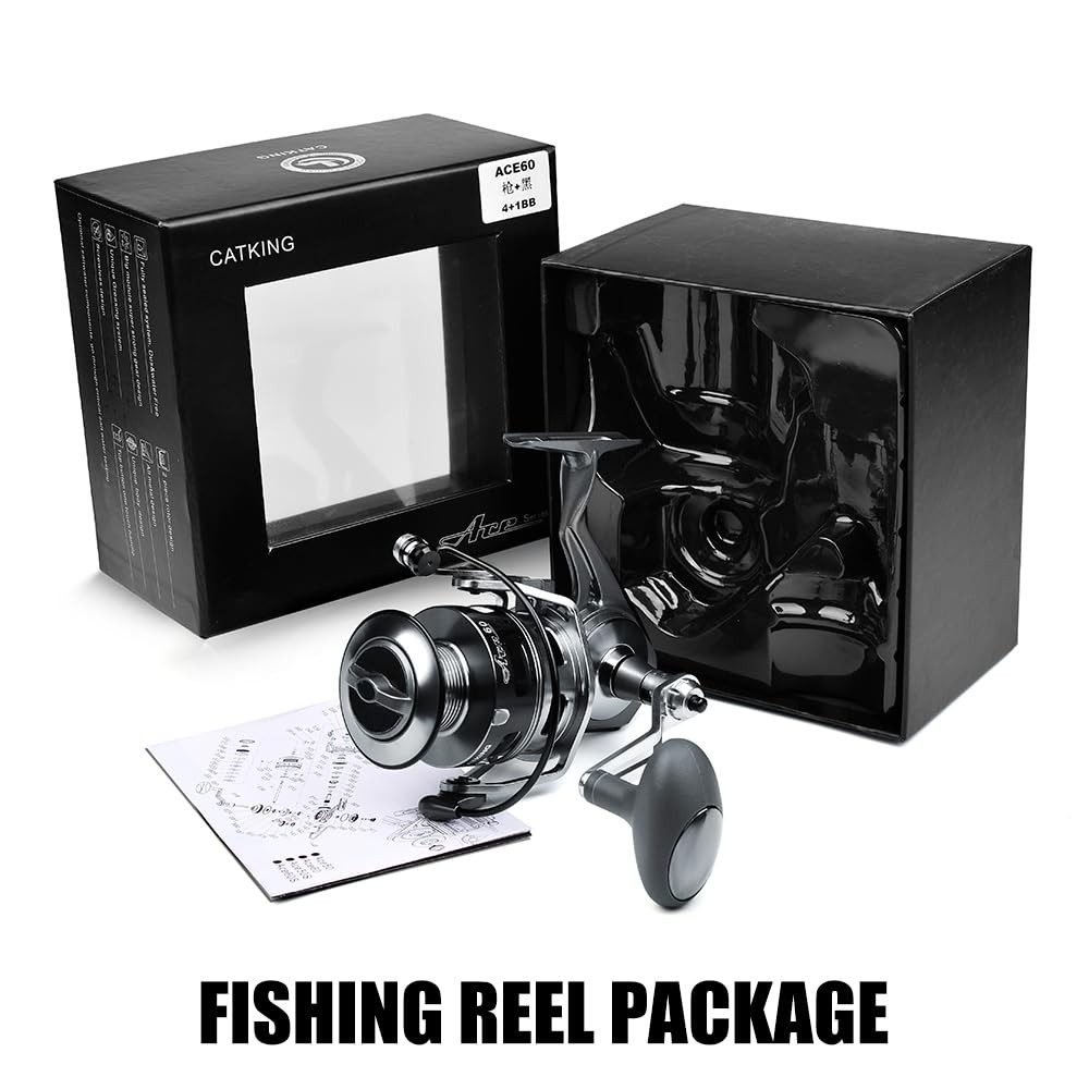 Fishing Reels Spinning Reel – Full Metal Fishing Reel Aluminum Spool Ocean Big G