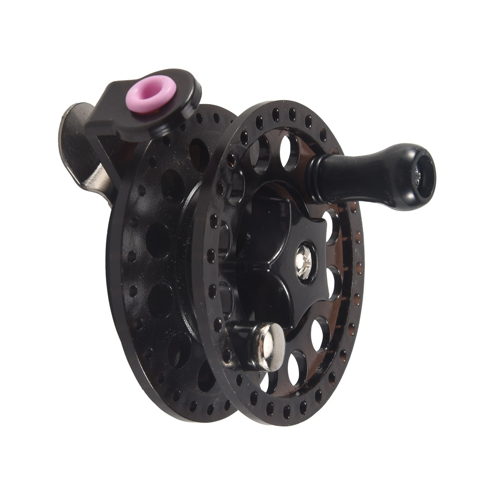 Plastic Ice Fishing Reels Fly Fishing Tackle Round Wheel Fishing1583