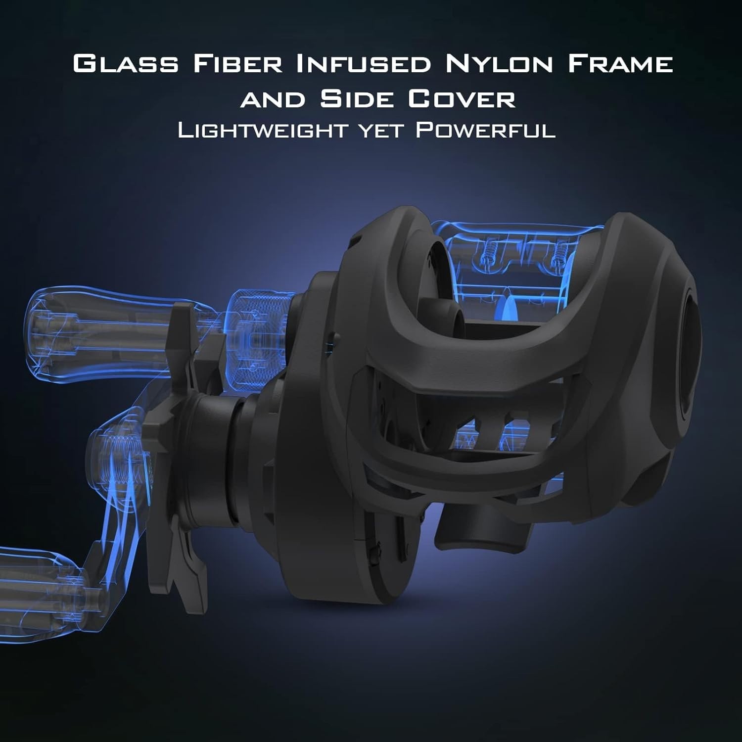 Centron Lite Baitcaster – Glass Fiber Nylon Frame, 5+1 Bearings, 7.1:1 Ratio