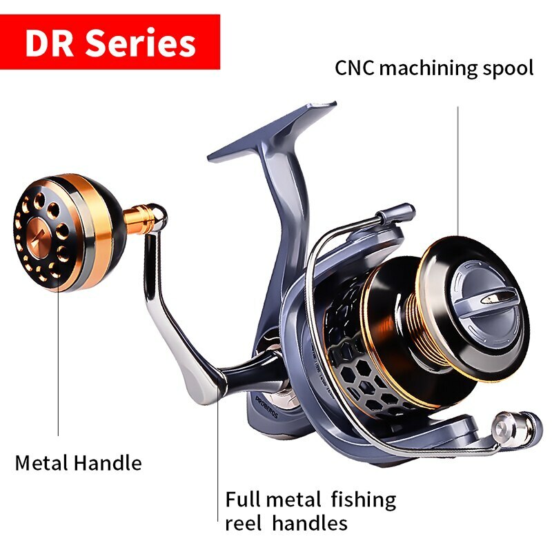 Max Drag 46lb Spinning Fishing Reels 5.2:1 High Speed Saltwater Fresh Water Bass