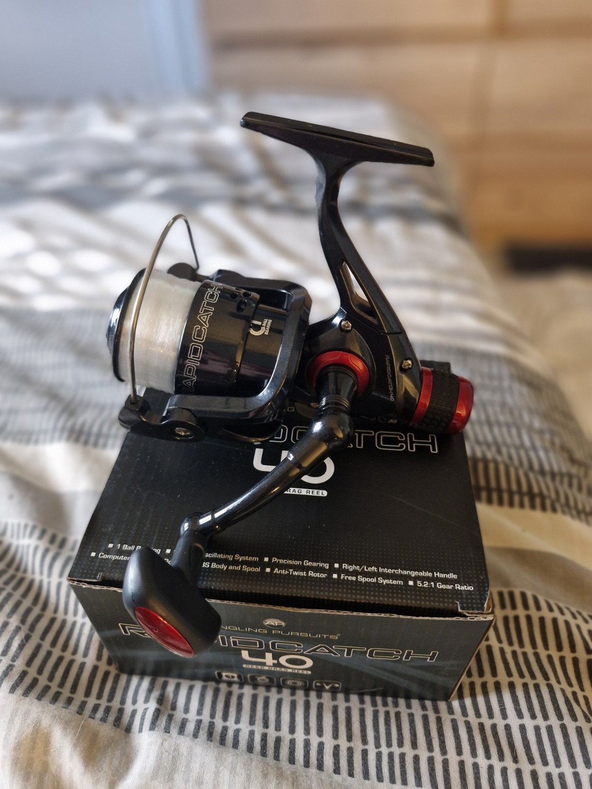 Match Float Feeder Fishing Reel | Rear Drag Rapidcatch 40 1BB 6lb Spooled Line